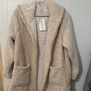 Aa Studio Women's Tan Teddy Jacket